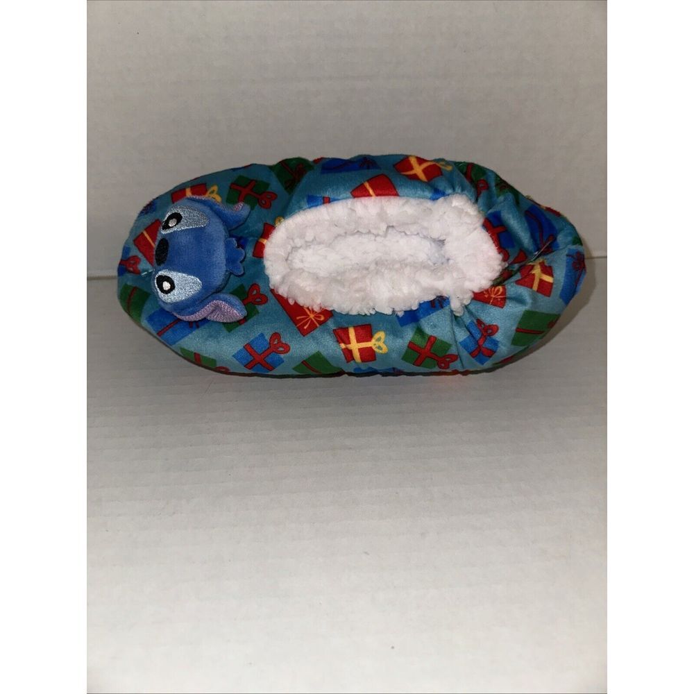 Stitch Disney Fuzzy Babba Slipper Socks 7-9.5 Christmas Non slip‎ New